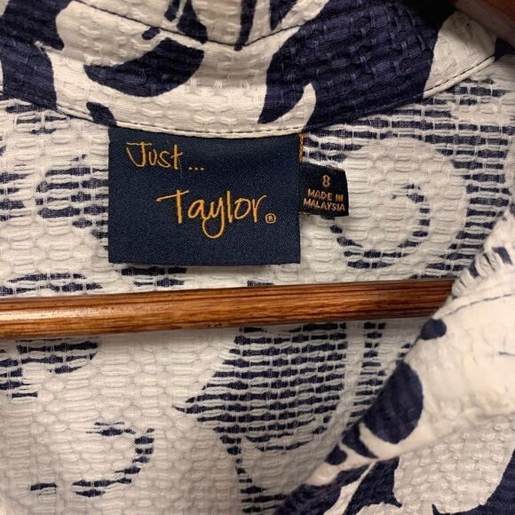 Just Taylor black and white floral Dress size 8 - Picture 2 of 5